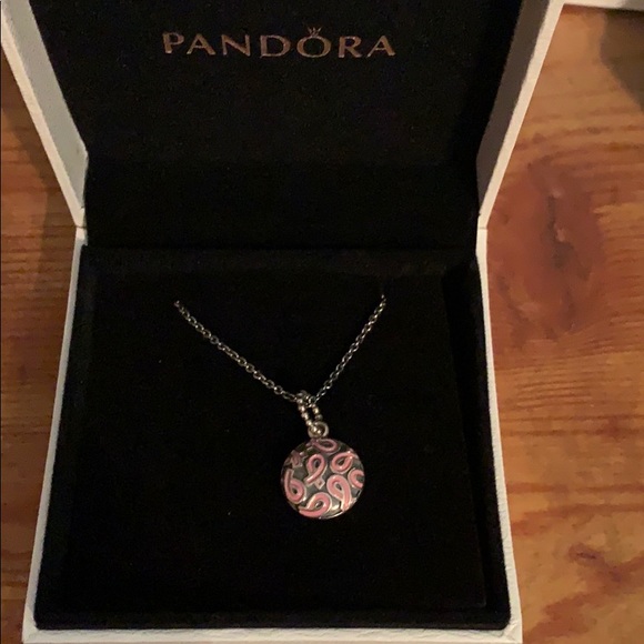 Pandora Breast Cancer Pendant And 
